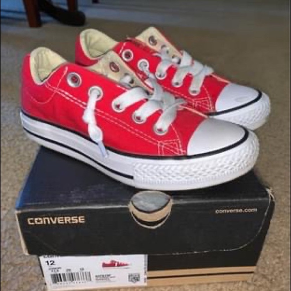 Red Converse Size 12Y